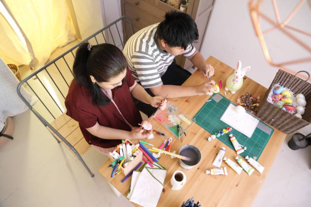 A fun idea is to create something together using a DIY method.